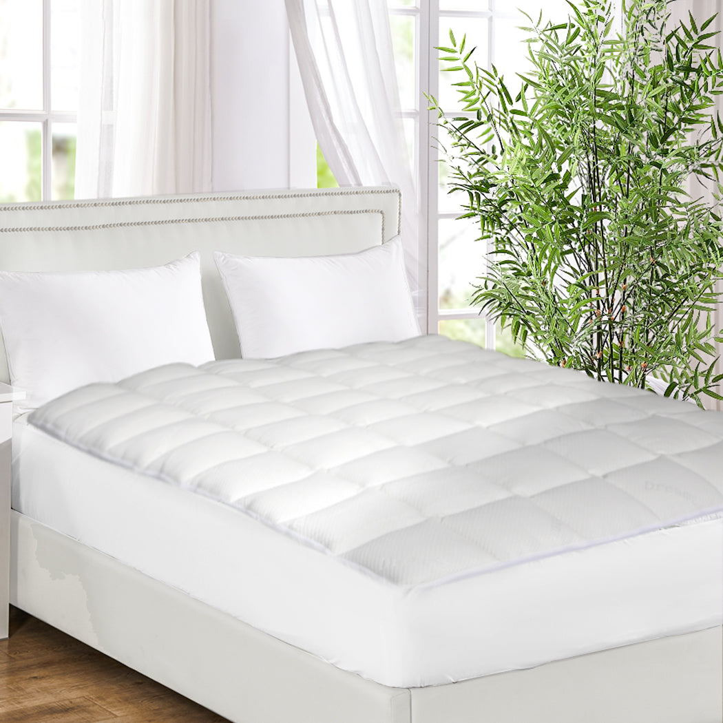 Bamboo Quilted Mattress Protector (King)